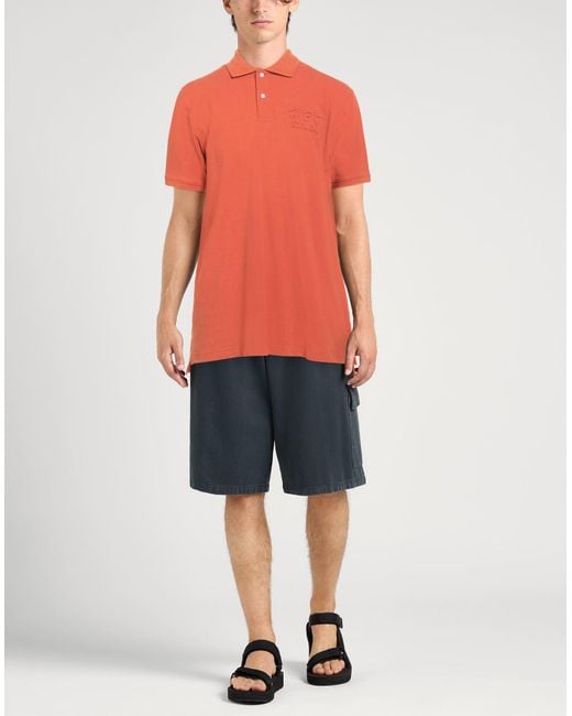 Harmont & Blaine Orange Polo Shirt Cotton for men