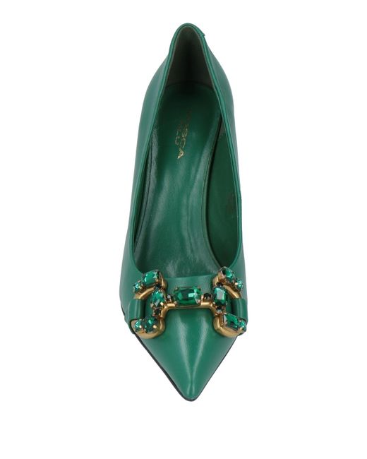 Tosca Blu Green Pumps Leather