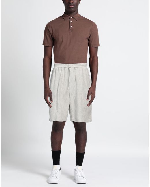 Emporio Armani Gray Shorts & Bermuda Shorts for men