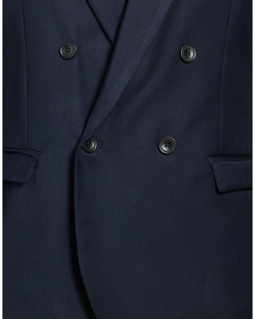 Imperial Blue Blazer Polyester, Viscose, Elastane for men