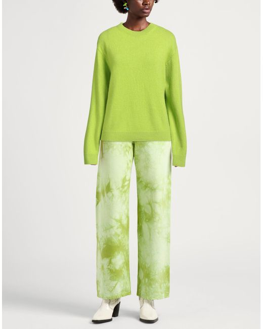 The Elder Statesman Green Sweater Cashmere