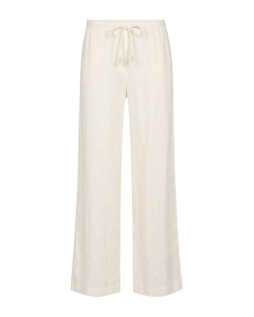 Ottod'Ame White Pants Linen