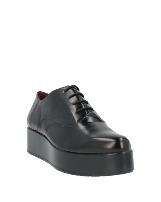Stonefly Black Lace-Up Shoes Leather