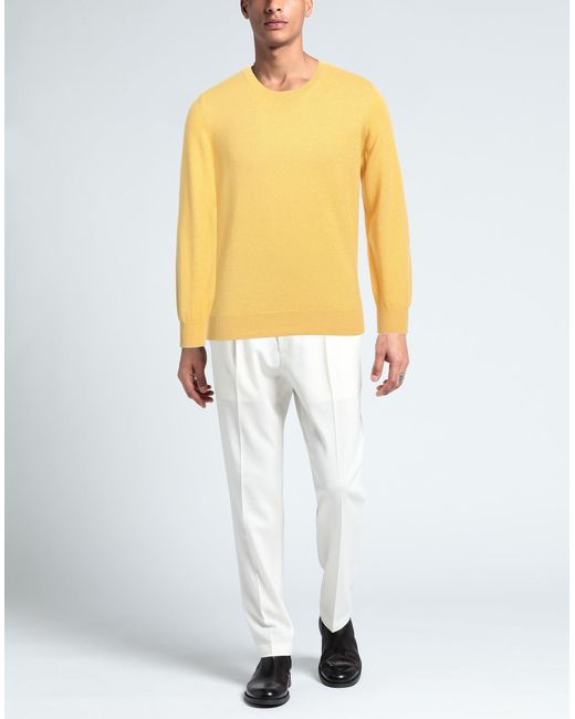 Brunello Cucinelli Yellow Sweater for men