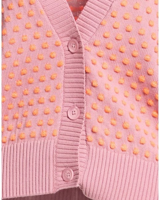 Essentiel Antwerp Pink Cardigan Cotton, Acrylic, Mohair Wool, Polyamide