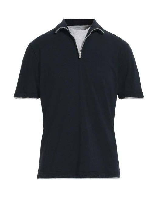 Eleventy Blue Polo Shirt for men