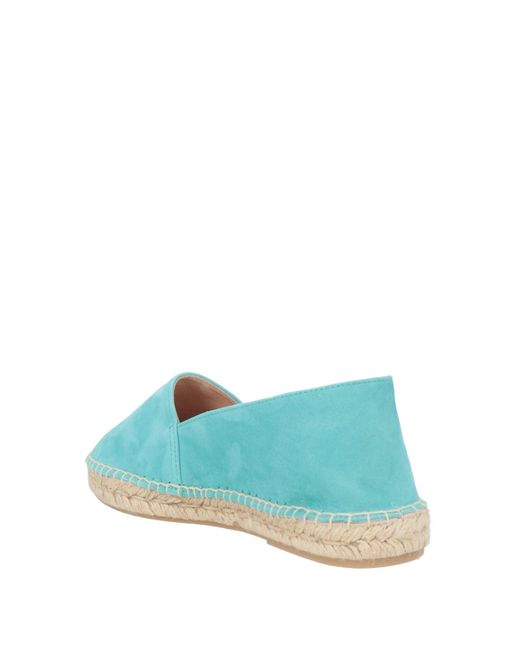 Amina Rubinacci Blue Espadrilles Leather