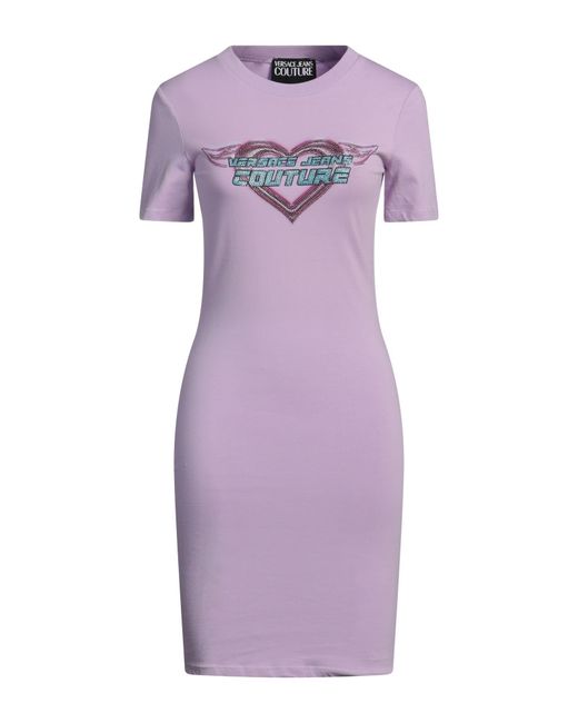 Versace Jeans Couture Purple Mini Dress