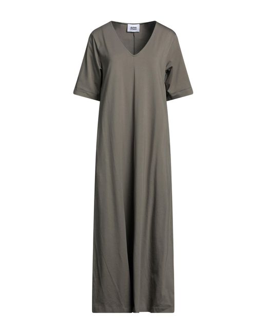 Alpha Studio Gray Midi Dress
