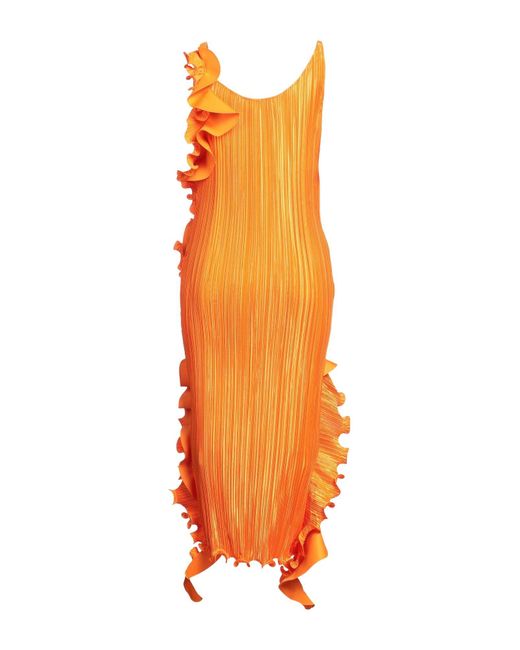 Versace Orange Midi Dress