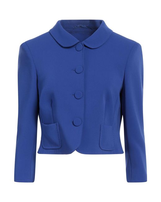 Maison Common Blue Jacket Triacetate, Polyester