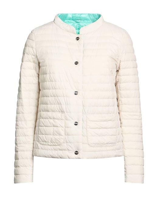 Herno Natural Ivory Puffer Polyamide