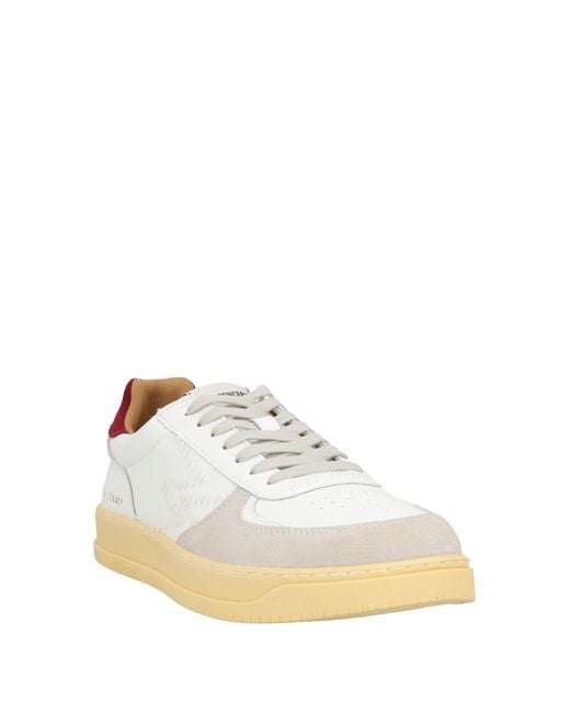 Moaconcept White Light Sneakers Leather, Textile Fibers for men