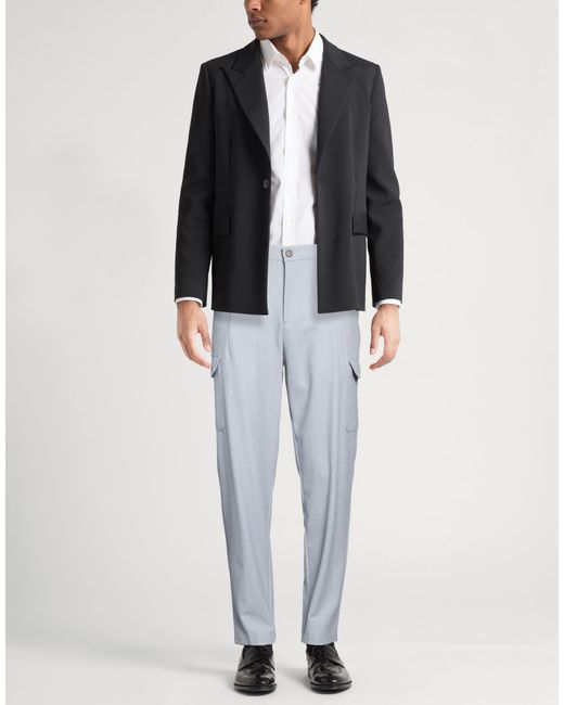 Eleventy Blue Light Pants Wool, Elastane for men