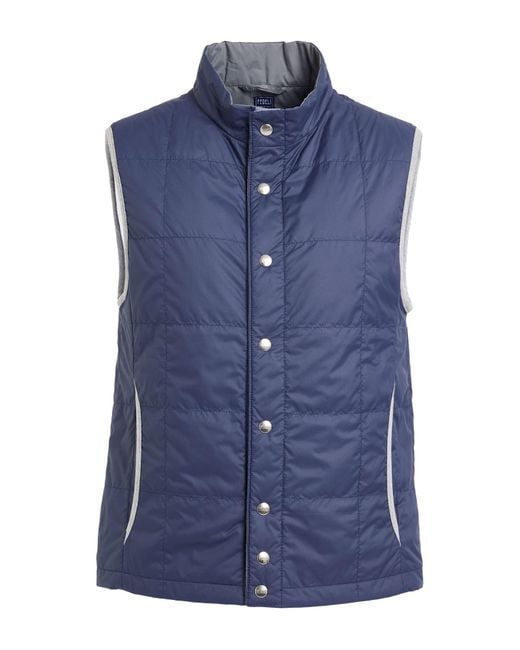 Fedeli Blue Vest Polyester for men