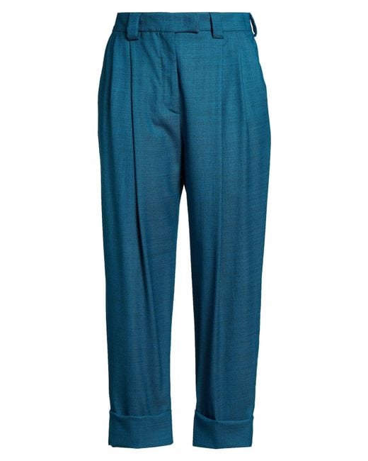 PT Torino Blue Pants Virgin Wool, Elastane