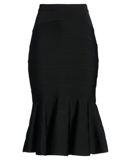 Givenchy Black Midi Skirt Viscose, Polyamide, Elastane