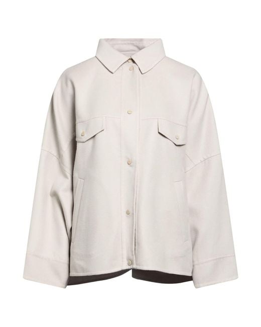 Herno White Light Jacket Virgin Wool, Polyester