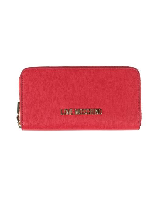Love Moschino Red Wallet