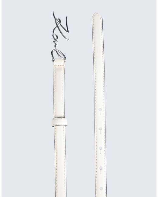 Karl Lagerfeld White Belt