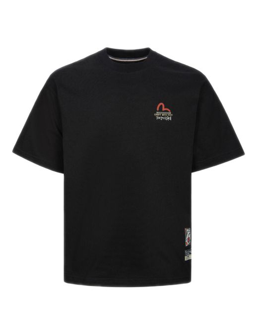 T-shirt di Evisu in Black da Uomo