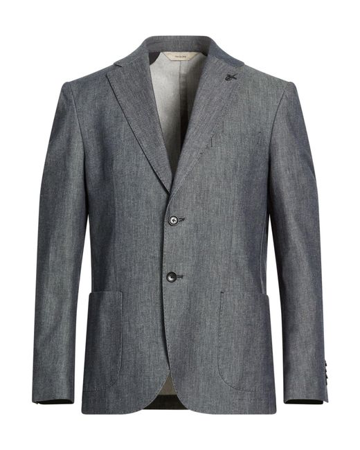 Paoloni Gray Blazer Cotton for men