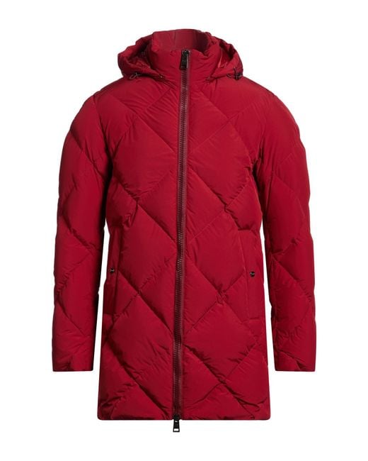 Herno Red Puffer Polyester for men