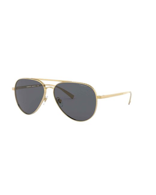 Versace Sonnenbrille in Metallic für Herren