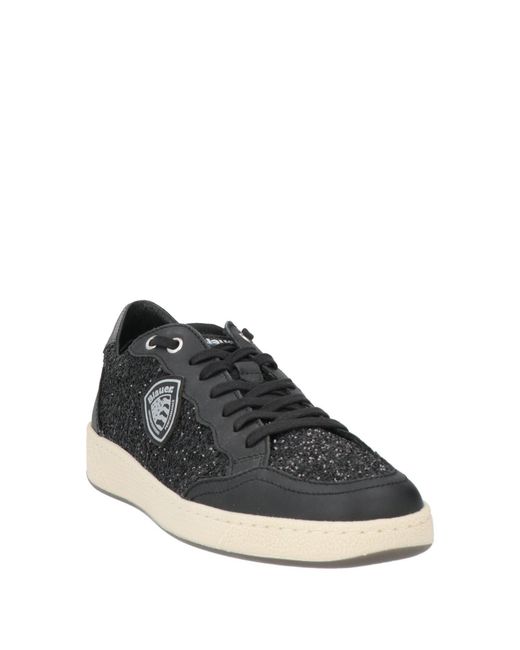 Blauer Black Sneakers Leather, Textile Fibers
