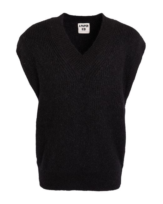 Pullover A PAPER KID de hombre de color Black