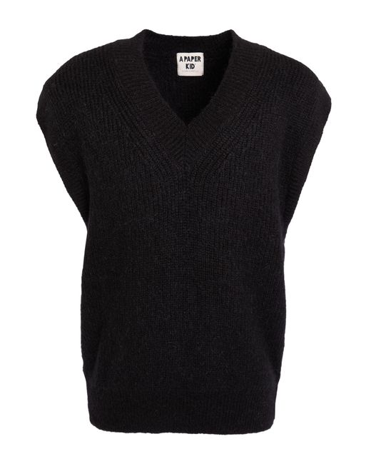 A PAPER KID Black Jumper for men