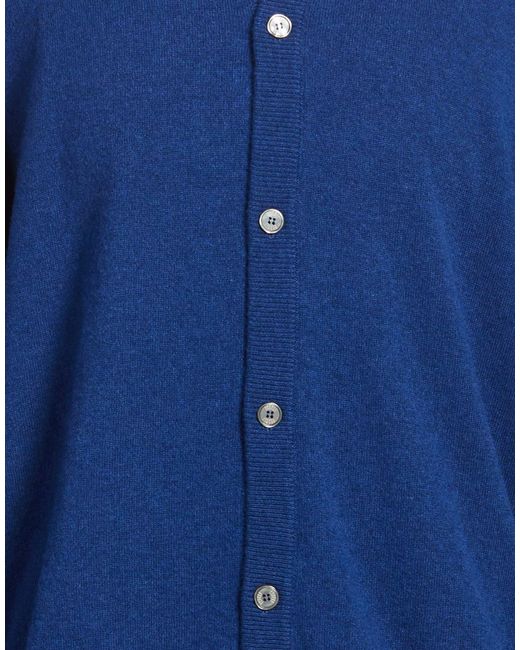Fedeli Blue Cardigan Cashmere for men