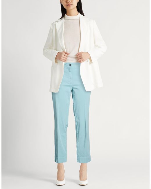 ToneT Blue Pants Cotton, Elastane
