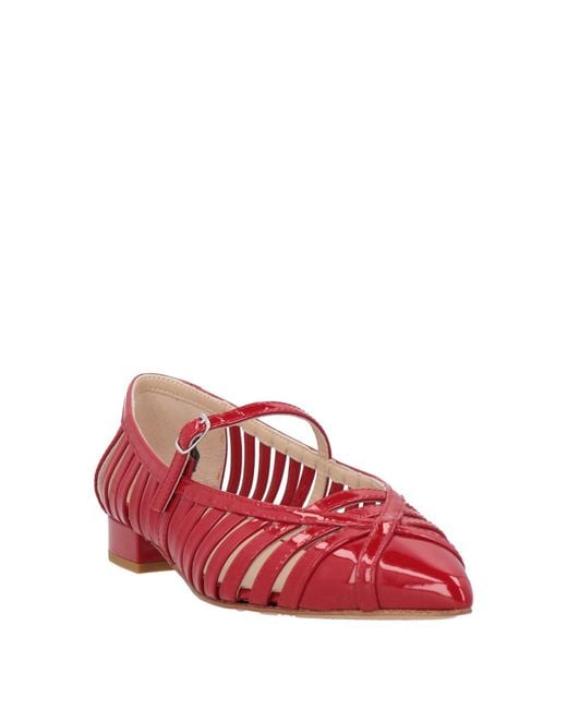 Anna F. Red Ballet Flats