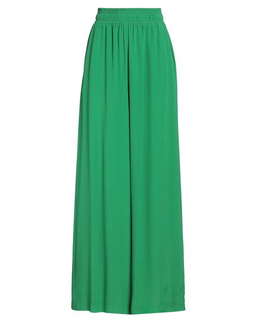 Suoli Green Pants Acetate, Silk