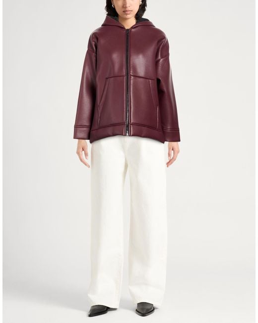 8pm Purple Jacket Viscose, Polyester, Polyurethane
