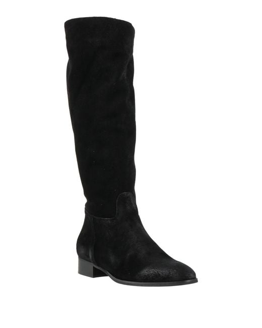 ALBACHIARA Black Boot Leather