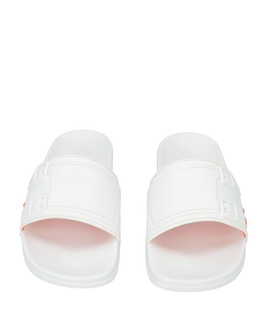 Santoni White Sandals
