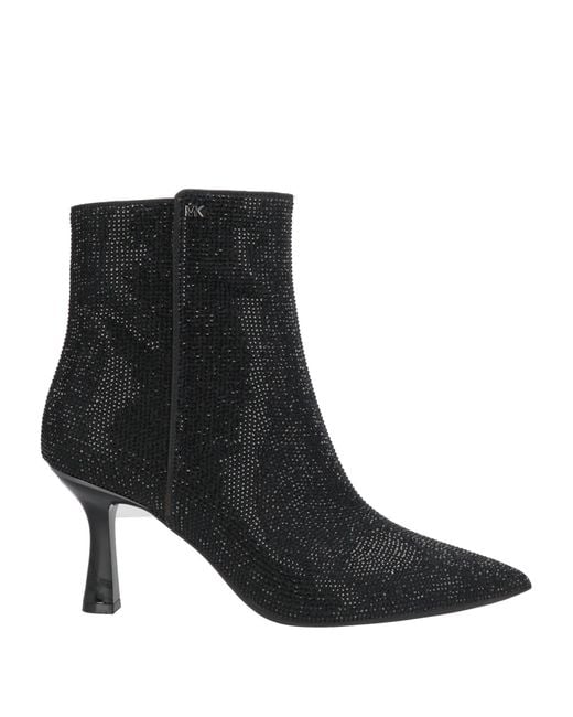 MICHAEL Michael Kors Black Ankle Boots Textile Fibers