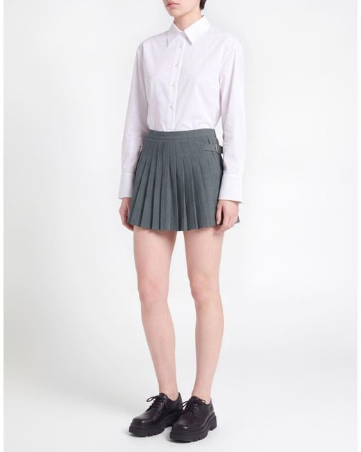 Sandro Gray Shorts & Bermuda Shorts Polyester, Virgin Wool, Elastane