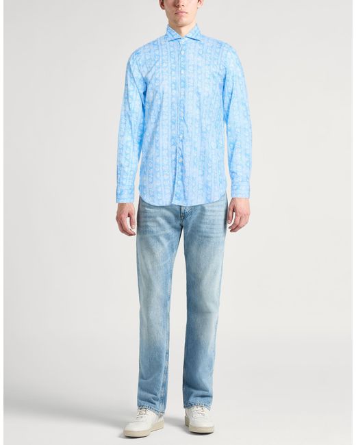 Camisa Fedeli de hombre de color Blue