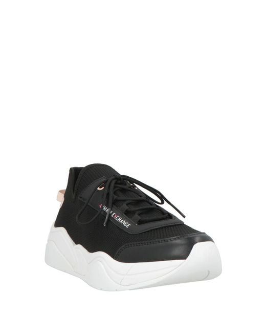 ARMANI EXCHANGE Black Trainers