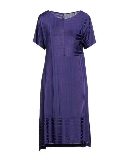 Pierantonio Gaspari Purple Midi Dress