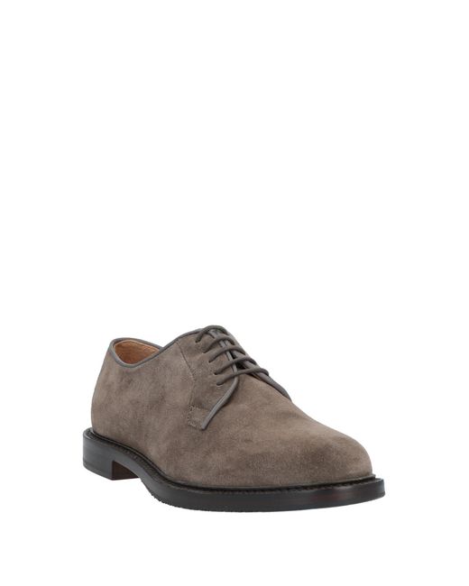 MANIFATTURE ETRUSCHE Brown Lace-up Shoes for men
