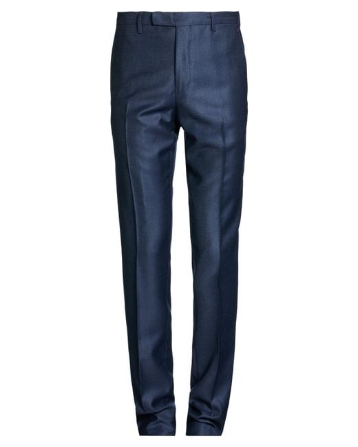 Boglioli Blue Pants Virgin Wool, Polyester for men