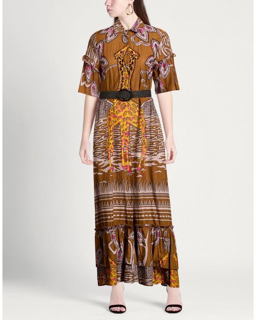 CONNOR & BLAKE Brown Maxi Dress Cotton
