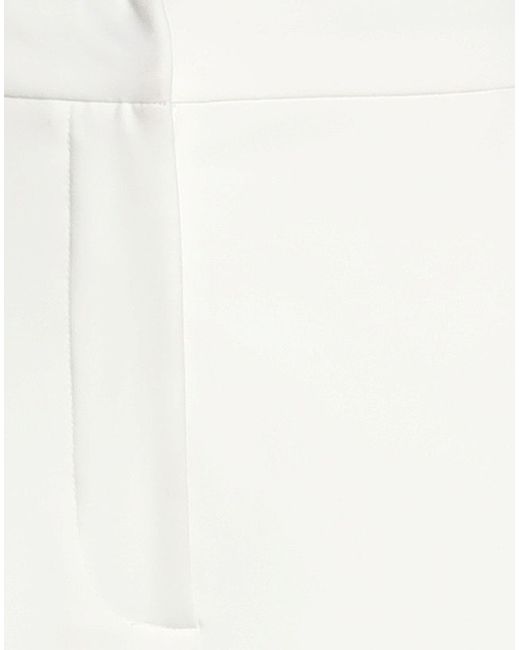 Jijil White Pants Polyester, Elastane