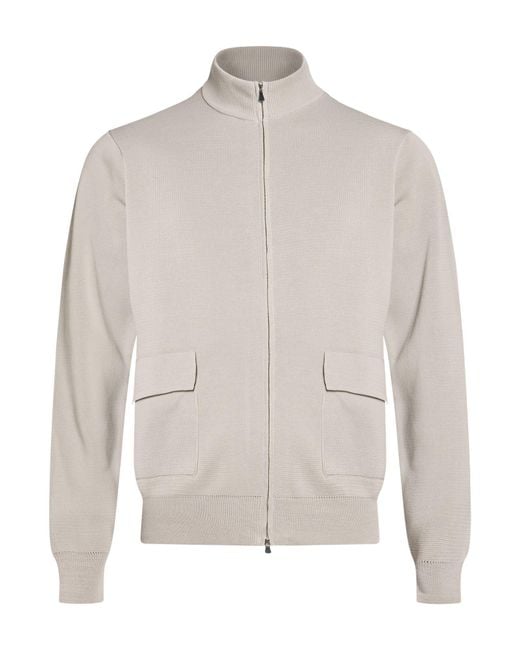 FILIPPO DE LAURENTIIS White Light Cardigan Cotton for men