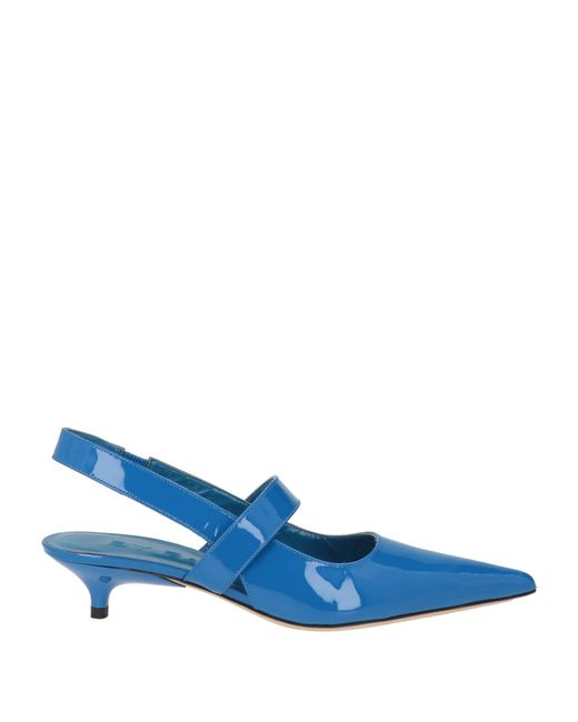 By Far Blue Pumps Leather