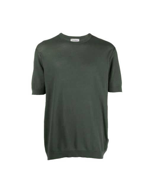 T-shirt di John Smedley in Green da Uomo